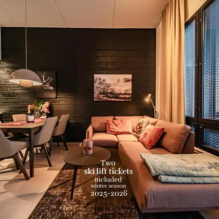 Apartmán Le Lingonberry D3 Ski-in Ski-out, Hot Tub By Aavalevi