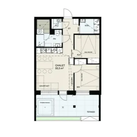 Apartmán Le Lingonberry D3 Ski-in Ski-out, Hot Tub By Aavalevi Levi